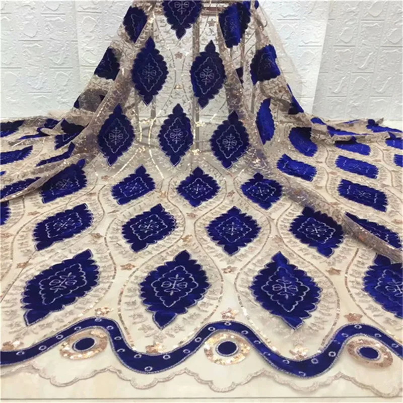 African Lace Fabric 2019 Embroidered Nigerian Velvet High Quality French Tulle For Women dress | Дом и сад