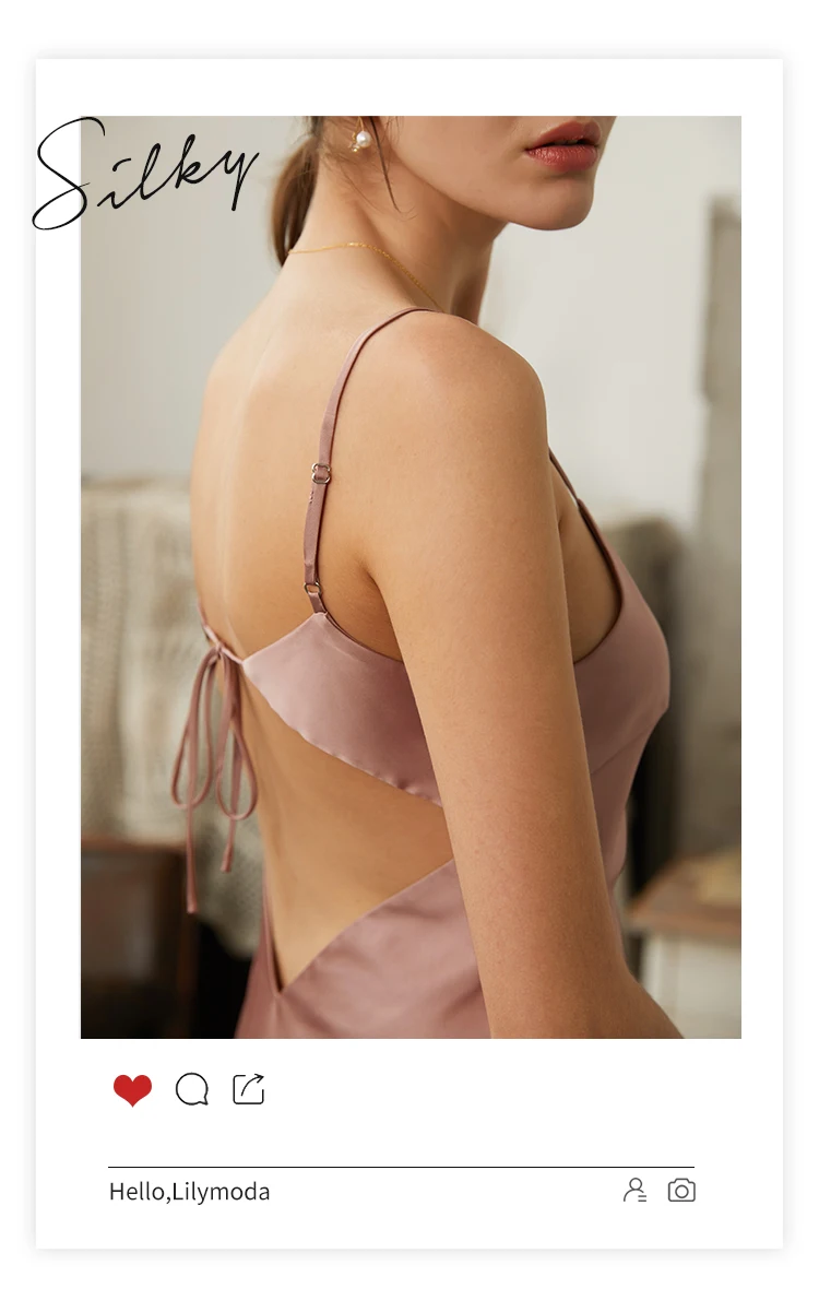 LILYMODA женское сексуальное нижнее белье имитация шелка свадебное шелковое платье одежда для сна ночная рубашка сексуальная гостиная атласная пижама