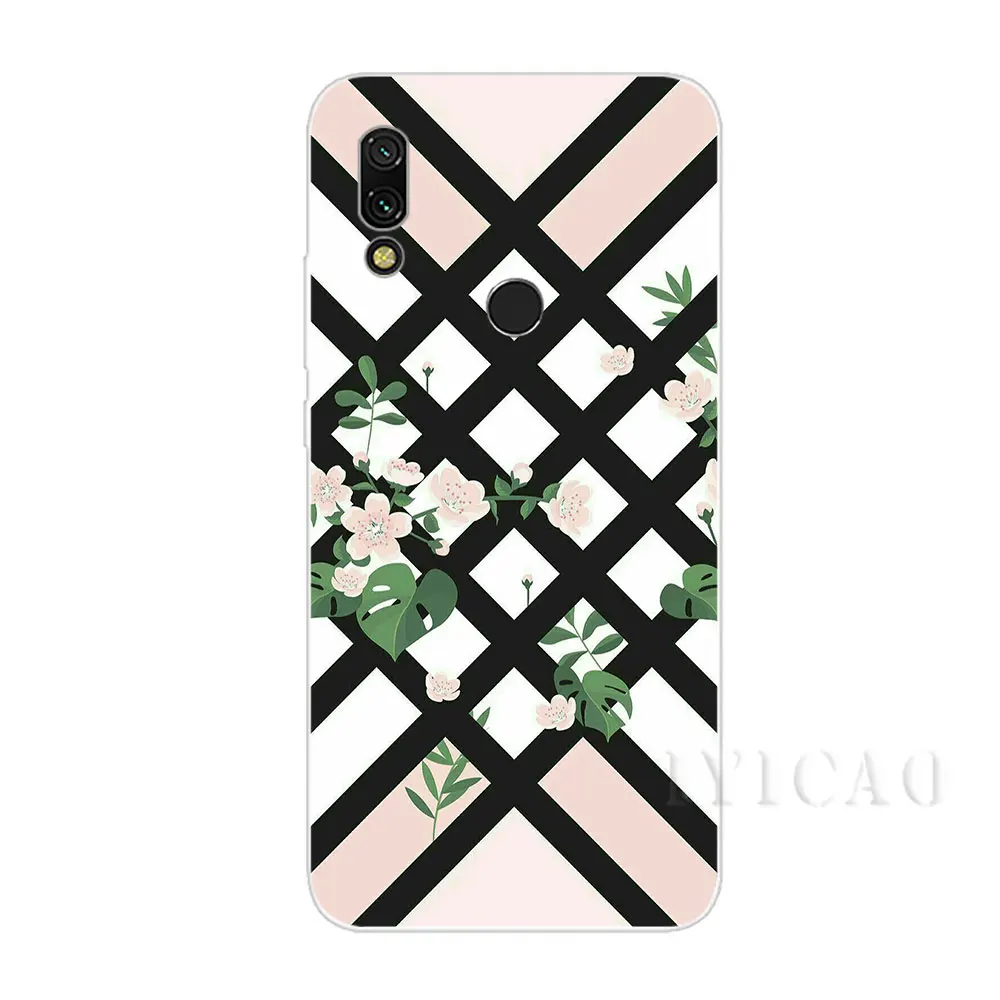IYICAO Candy Color Leaf Print Hard Case for Xiaomi Redmi Note 3 4 5 6 7 Pro 5A Prime Cover | Мобильные телефоны и