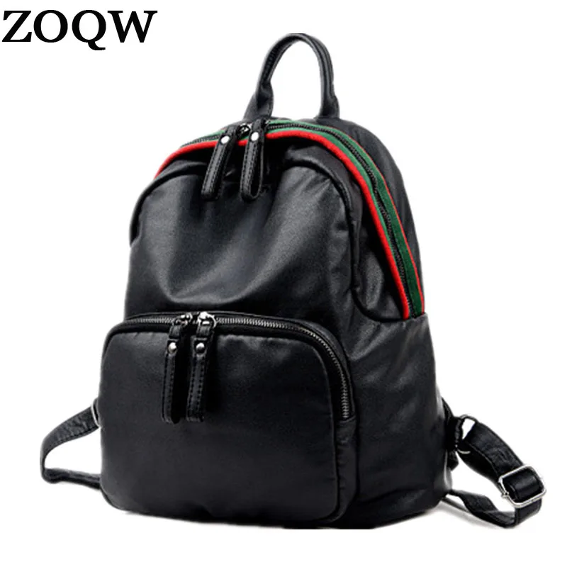 Женские Модные рюкзаки 2018 известных брендов из мягкой искусственной кожи рюкзак
