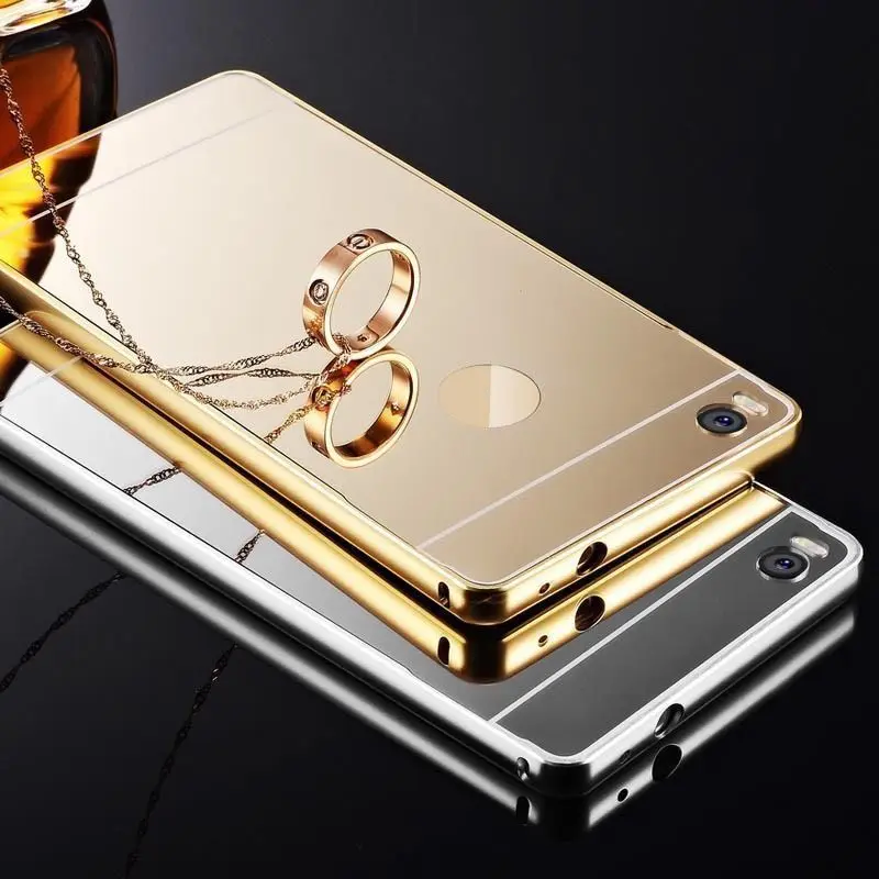 Новый Алюминиевый металлический бампер чехол PC задняя крышка для HUAWEI P8/P8