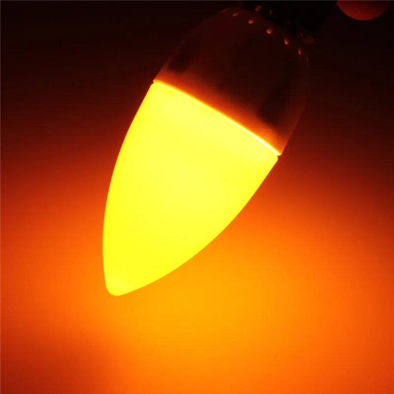 E14 2 W 2835 SMD 10 светодиодный энергосберегающий люстра в форме свечи светильник лампа 200 люмен без затемнения AC 220 V красный зеленый синий оранжевый