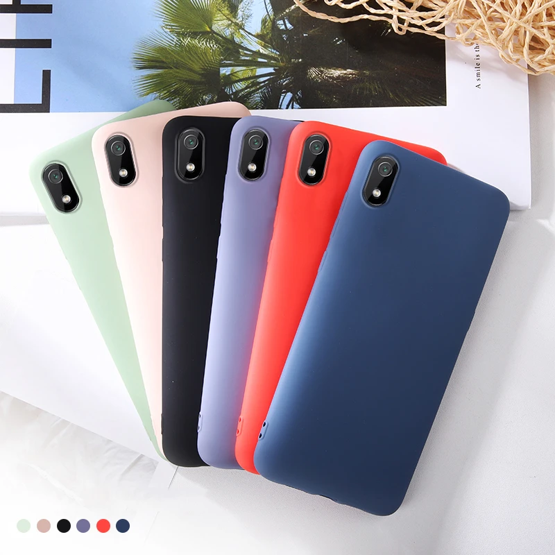 Для Xiaomi Redmi 7 NFH Оригинальный жидкий силиконовый мягкий чехол для 7A удобный