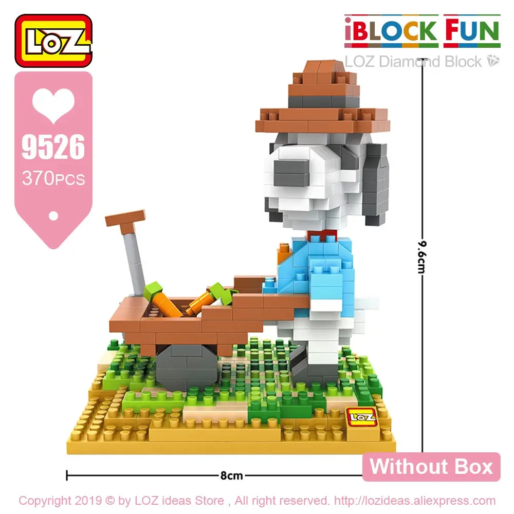 9526 Without Box LOZ pixels блоки Алмазные Кирпичи мультяшная собака фигурки животных сборные игрушки Обучающие Праздничные рождественские детские игрушки - Цвет: 9526 Without Box