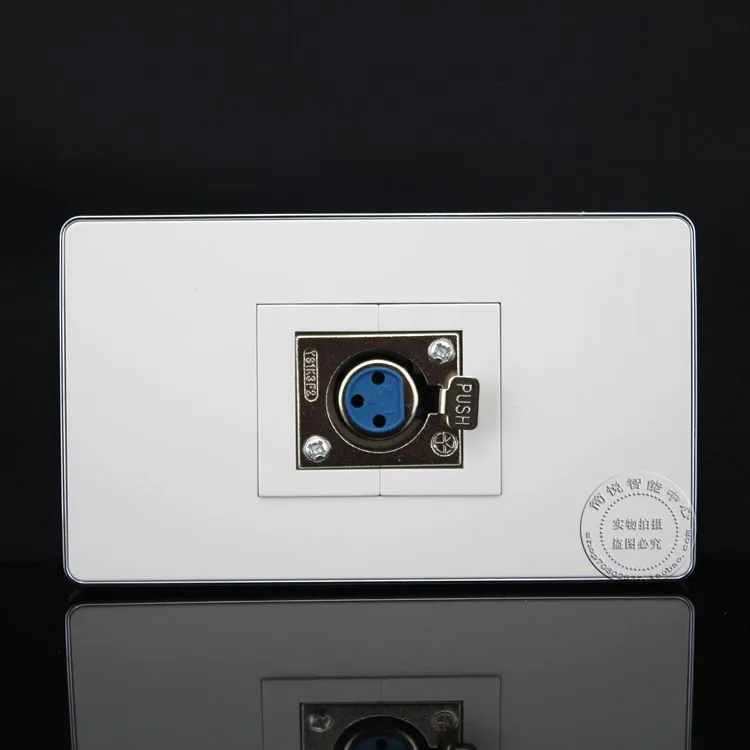 Пластинчатый Микрофон XLR Jack 120*70 мм|faceplate| |