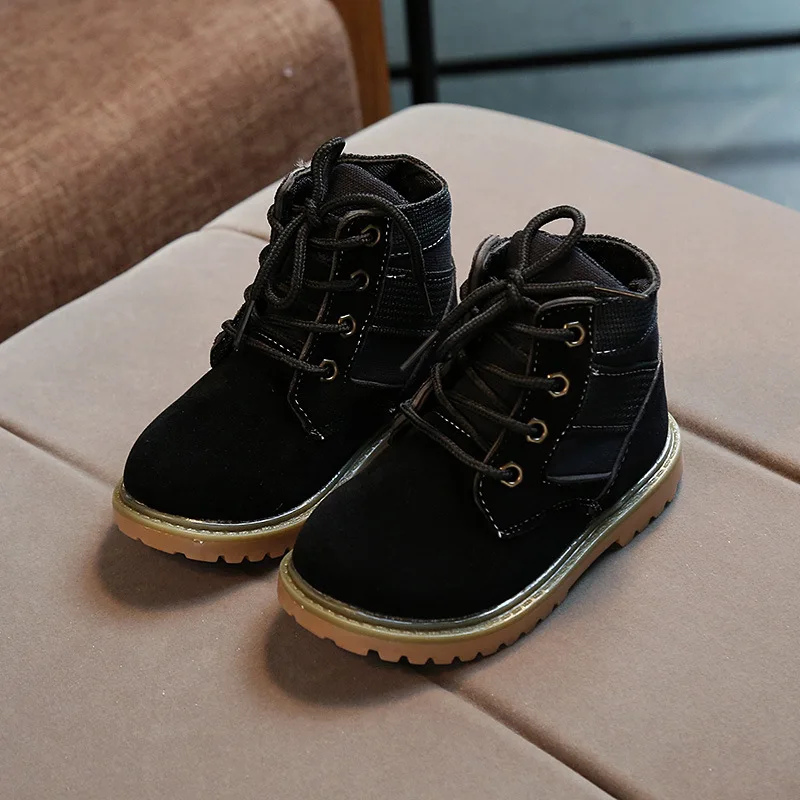 Новинка 2017 года модные детские ботинки обувь из натуральной кожи для мальчиков