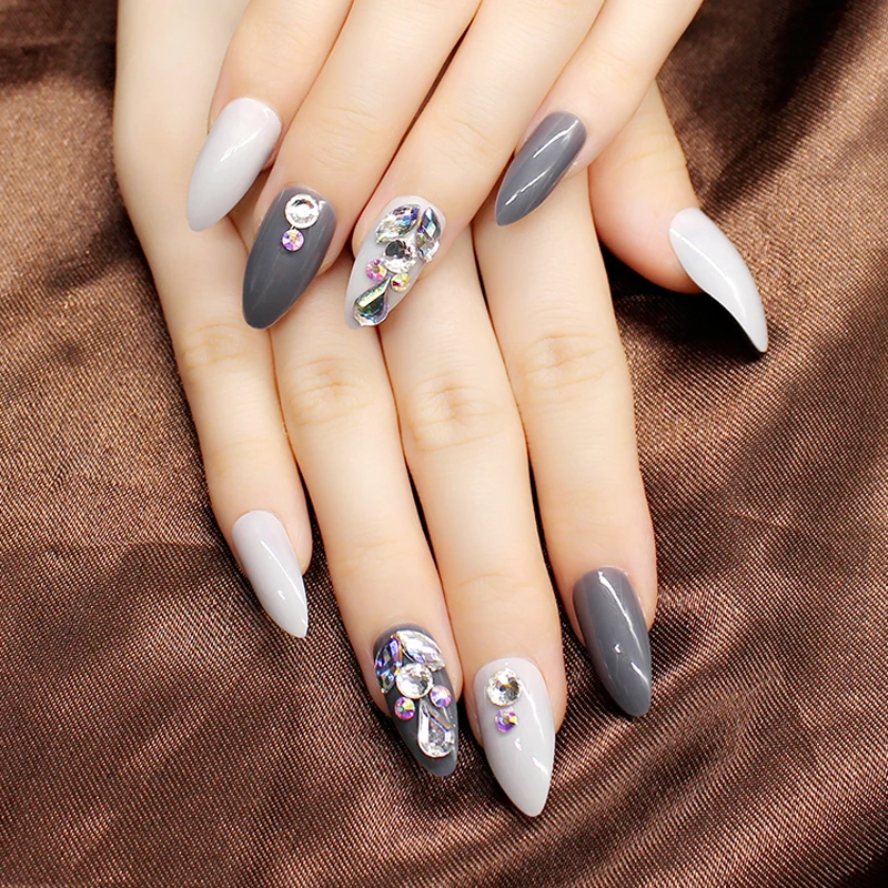 Накладные ногти 24 шт./компл. Акриловые Дамские с полным покрытием | Красота и