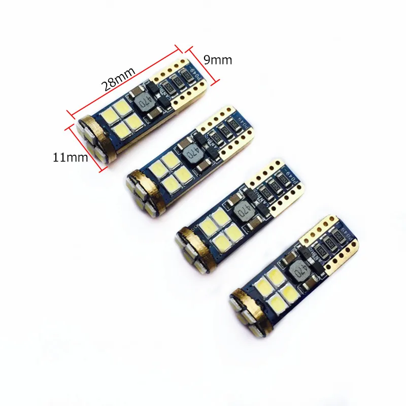 1 шт. ошибка libre T10 CANbus LED w5w 158 168 194 2835 12smd SMD del coche reemplazo bombillas de|Сигнальная лампа| |
