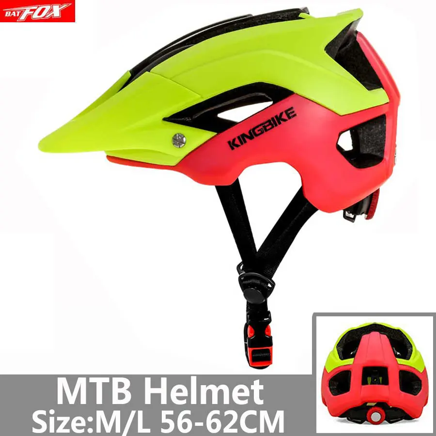 J-654-T4 BATFOX велосипедный шлем красный дорожный горный велосипедный шлем цельный литой CE MTB с солнцезащитным козырьком для мужчин и женщин Сверхлегкий велосипедный шлем - Цвет: J-654-T4
