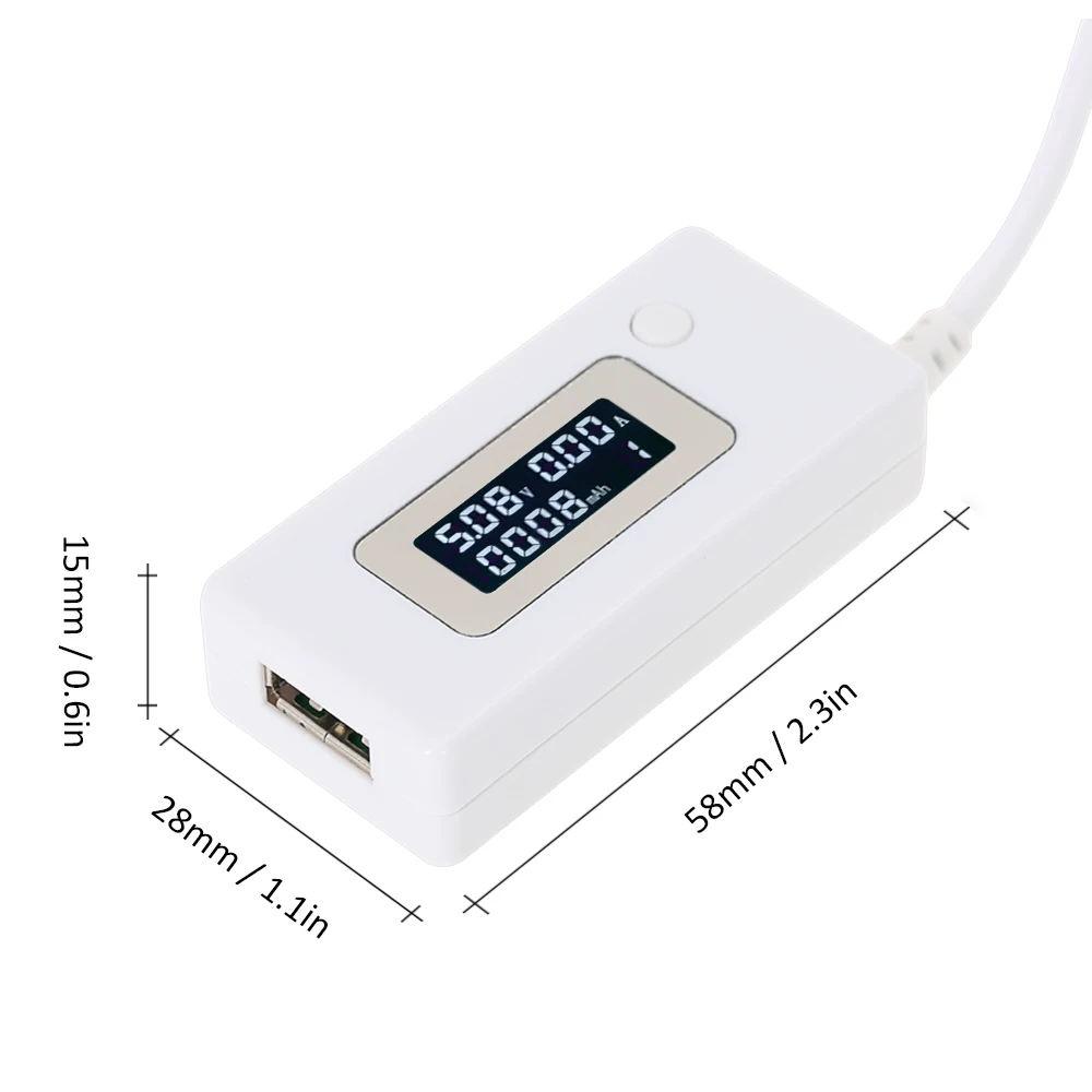 OLED USB тестер 3 в 1 цифровой вольтметр Амперметр зарядное устройство емкости