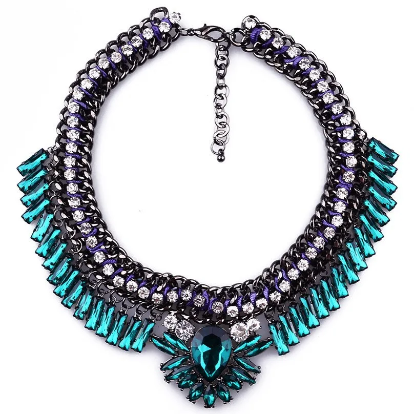 Винтажное ожерелье-чокер Shourouk женское массивное ювелирное изделие с воротником