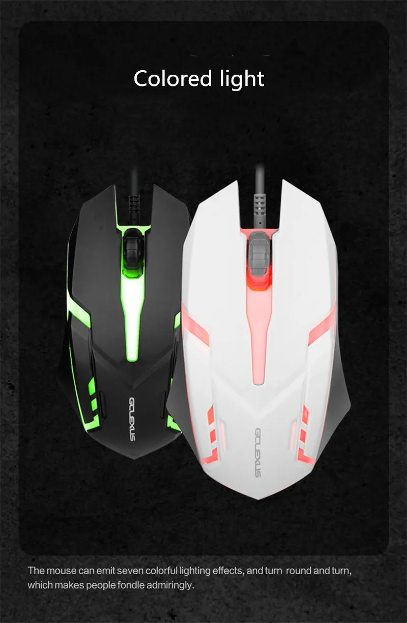 Gaming Keyboard Retro Round Glowing Backlit 3-Color LED USB Wired Waterproof Colorful Gaming woking Keyboard mouse kits