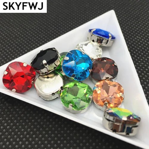 12 мм пришивной толстый квадратный красивый камень с зажимами больше цветов на