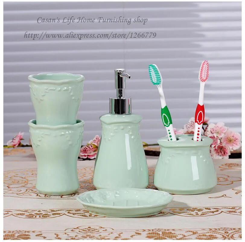 3 варианта цвета европейский стиль одноцветная керамическая выбивающаяся 5 шт.