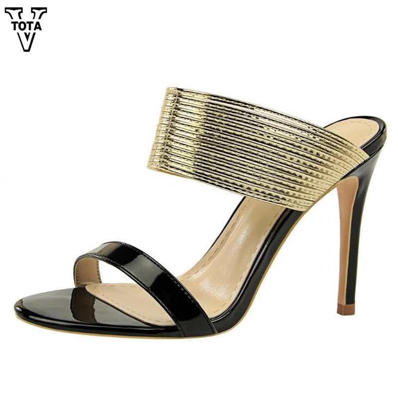 Женские босоножки с открытым носком VTOTA модные летние туфли на высоком каблуке