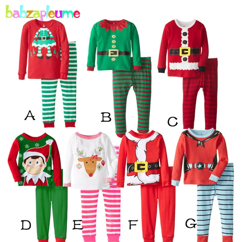 Пижама детская хлопковая в рождественском стиле на возраст 0 5 лет|boys pijamas|boys pijamas