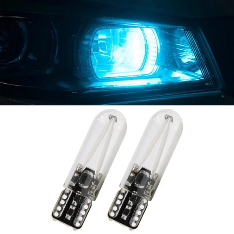 2018 новейший W5W led T10 cob стеклянный автомобильный светильник светодиодный