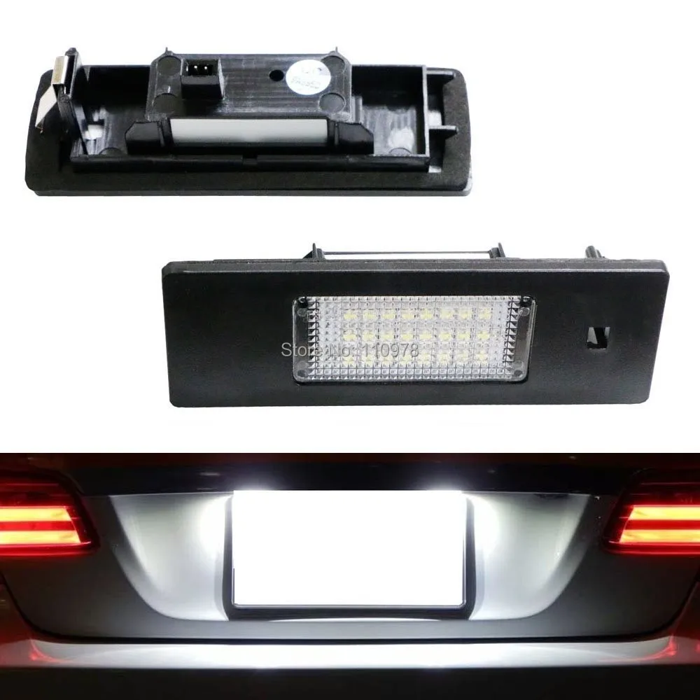 

Free Shipping 2Pcs OEM Replacement White No Error LED License Plate Light Assemblies For bmw E81.E87.E63.E64 and Z4