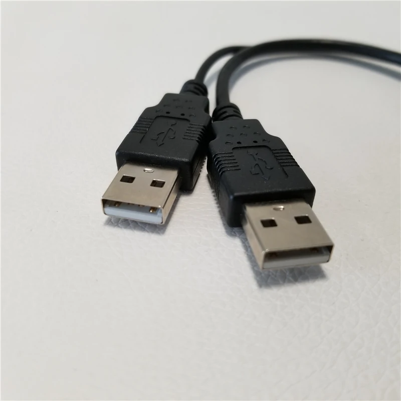 10 шт./лот двойной 2 порта USB 0 Data + Power A Male to Female y-разветвитель Кабель-адаптер шнур 15