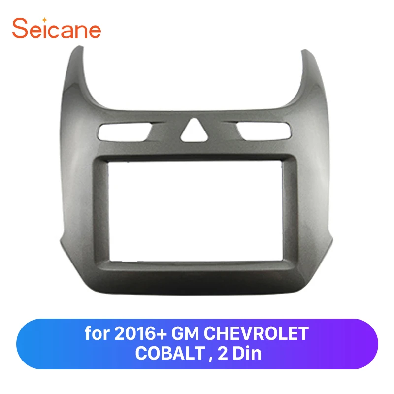

Seicane Double Din Stereo Fascia Panel Frame Replacement Kit for 2016+ GM CHEVROLET COBALT OEM Mount Trim Plate