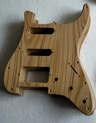 Ручной работы Pickguard ashtree#1605H-4 Электрический S trat гитара дерево SSS