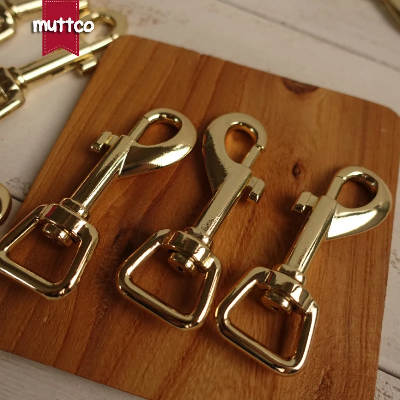 DIY поводок для собак оптовая продажа экологичный Золотой металлический брелок 20