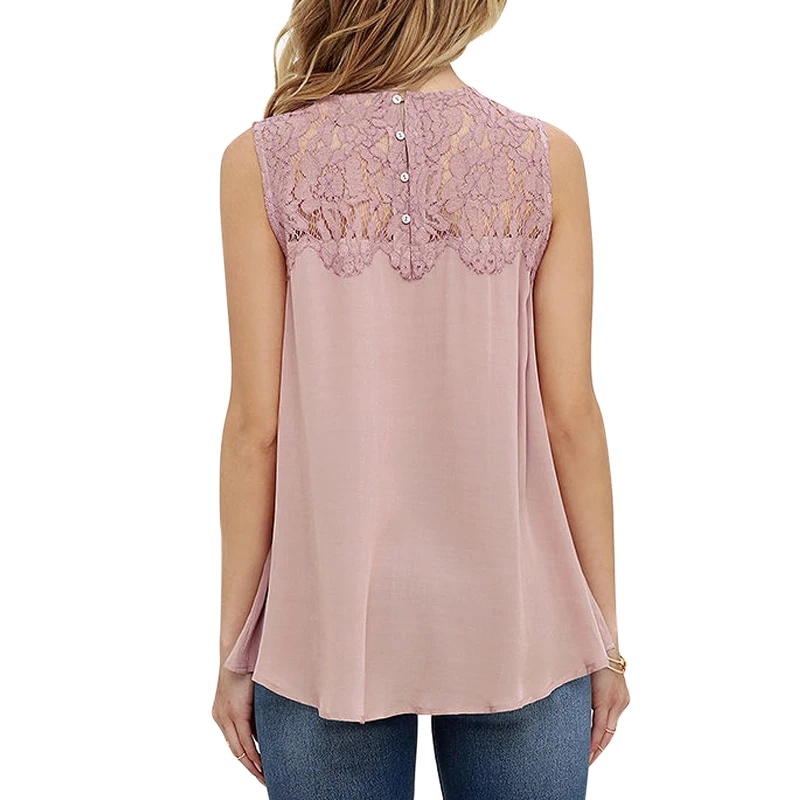 Лето офис без рукавов на шнуровке белый топ женские блузки рубашки шифоновая