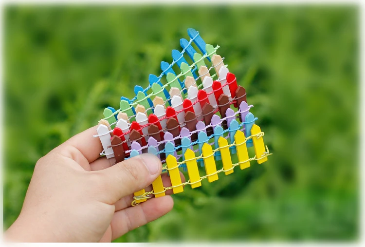 10 pcs Lattice Wooden Fence Mini Signs Fairy Dollhouse Garden Plant Figurine Decor Ornament Landscape Miniatures | Дом и сад
