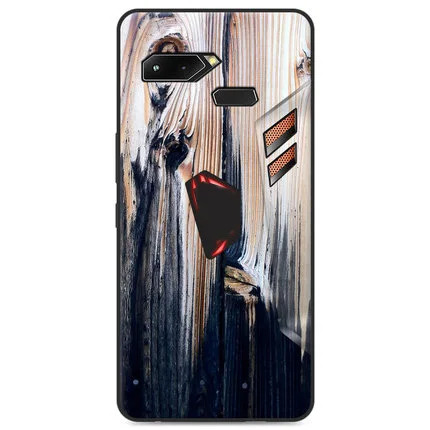 "6,0 для ASUS ROG Phone ZS600KL чехол деревянный камень стиль Мягкий силиконовый чехол для ASUS ROG Cover для ASUS ROG Phone Z01QD