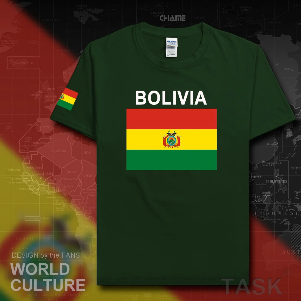 Bolivia Bolivian мужские футболки 2017 трикотажные национальная команда хлопковая