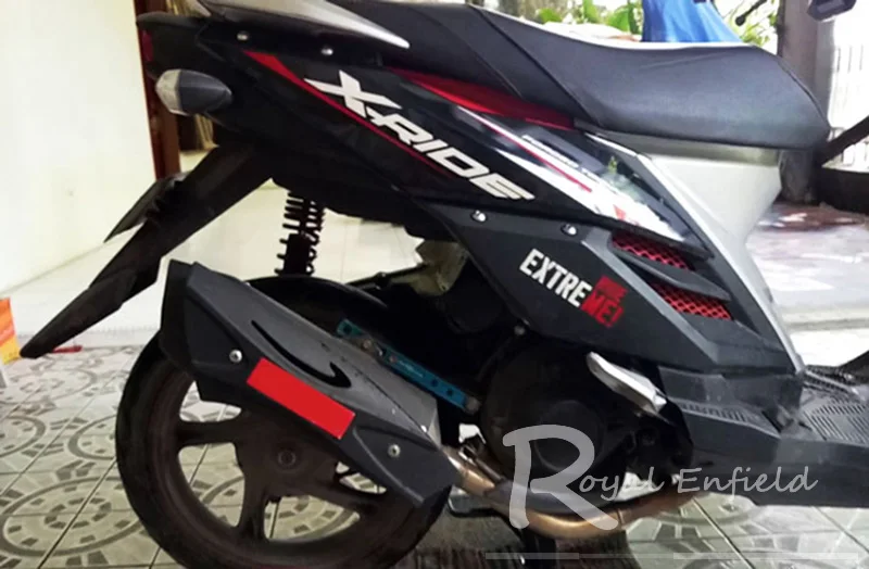 Универсальный pit bike ATV, мотоциклетные выхлопной R9 гоночный глушитель с теплозащитный экран дБ убийца для yamaha R15 fz150 nmax vario125 fz40
