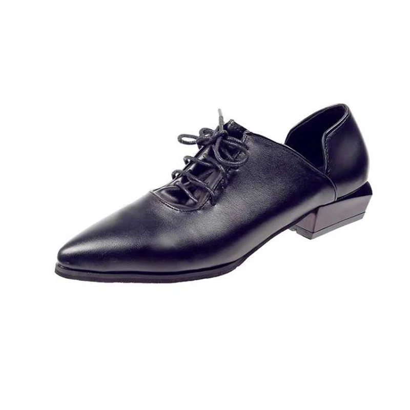 Туфли оксфорды Vangull женские модные блестящие туфли из искусственной кожи на