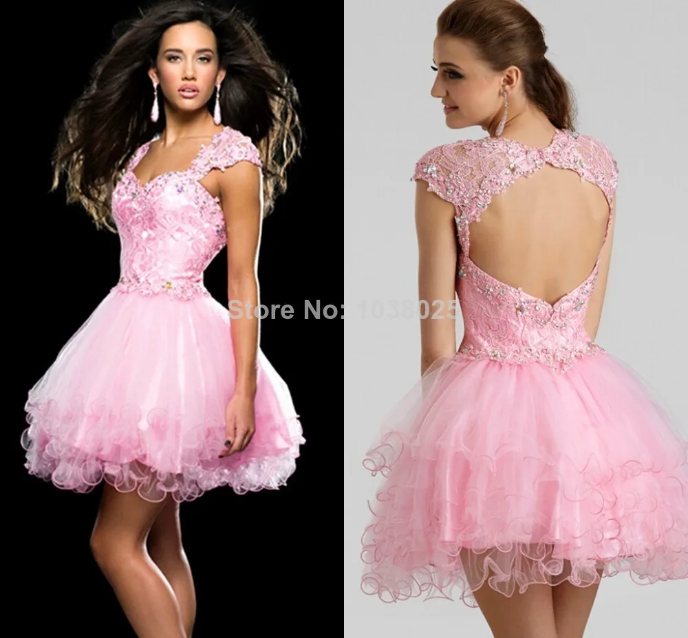 2014 возвращения на родину платья бальное платье милая кап-рукава спинки кружева