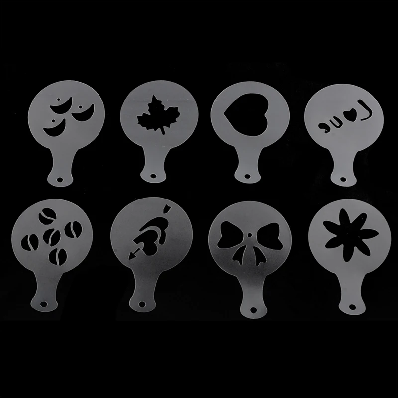 UPSPIRIT Трафареты для рисунков на кофе (используются украшения чашечки капучино и