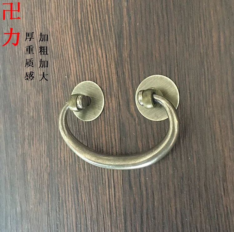 Большой смелый горизонтальный ящик с ручкой медный слиток китайская антикварная