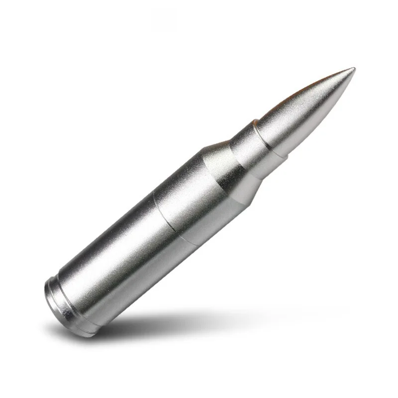 Usb 2.0 Металлическая пуля, Usb флеш-накопитель, Серебряная ручка, Usb флеш-накопитель, брелок, u-диск, карта памяти, 4 ГБ, 32 ГБ, флеш-накопитель, Thumbdrives - Цвет: Usb 2.0