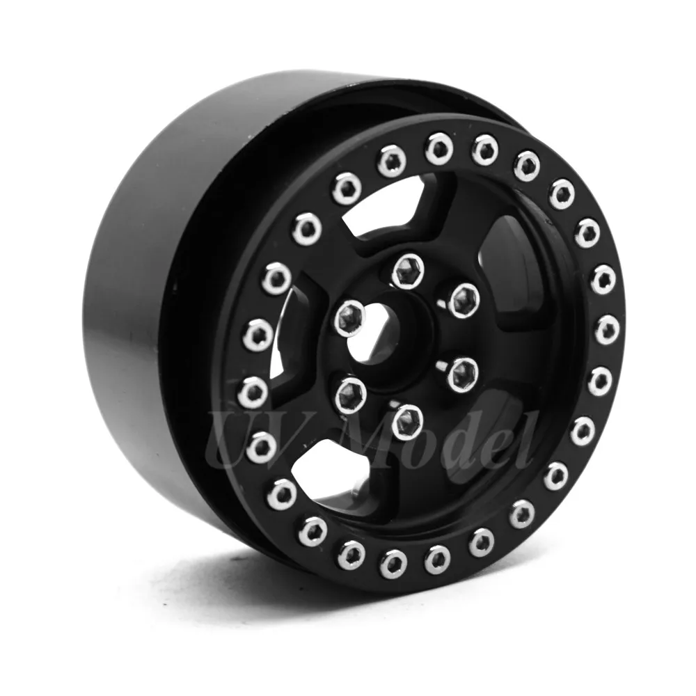 4 шт. новые продажи RC части 1,9 дюймов металлическая Ступица колеса Beadlock обод колеса Набор для 1:10 RC Гусеничный осевой SCX10 CC01 колесо радиоуправляемого автомобиля ступица