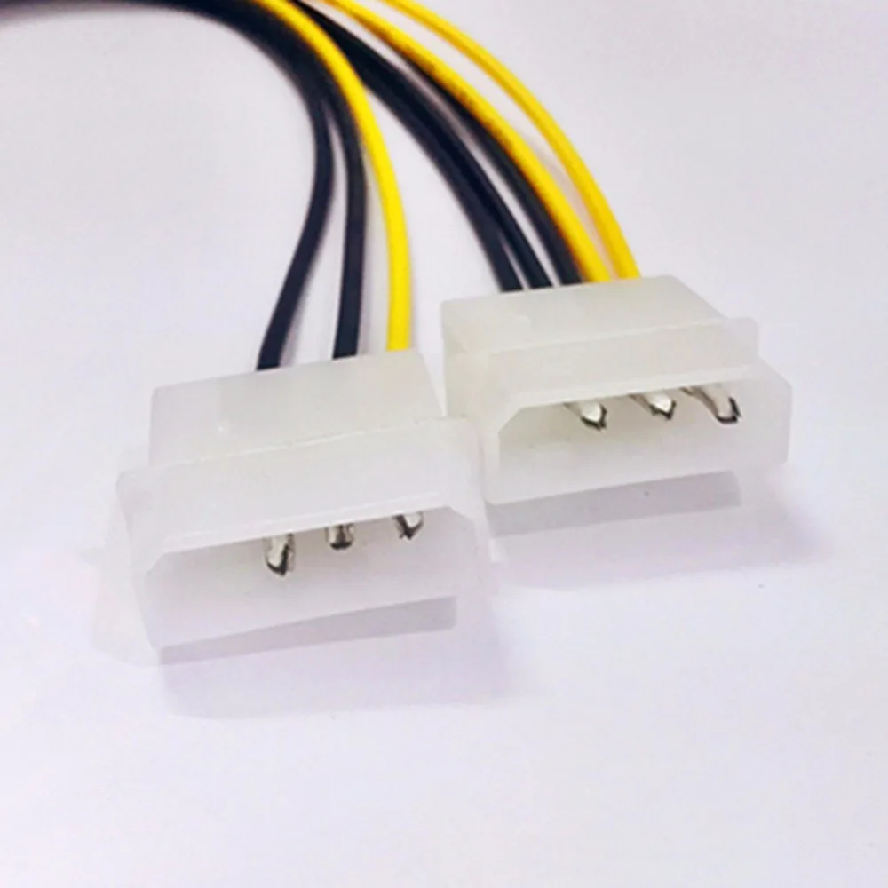 18 см 8Pin двойной 4Pin видеокарта Мощность шнур Y Форма 8 Pin PCI Express Dual Core 4 контактный Molex