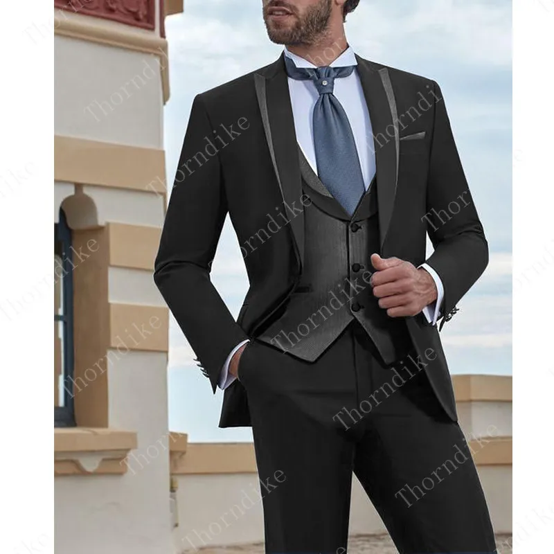 dark gray Gwenhwyfar Tide мужские красочные модные свадебные костюмы плюс размер желтый розовый зеленый синий пурпурный костюмы, куртки, брюки жилет 3 шт смокинги - Цвет: dark gray