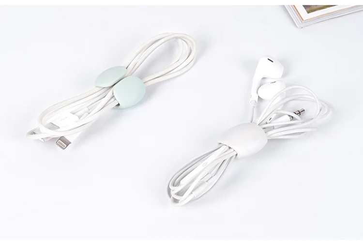 4 шт./лот, красочные устройства для сматывания кабеля, органайзер для кабеля, держатель для наушников, защита для управления шнуром для iPhone, samsung, huawei