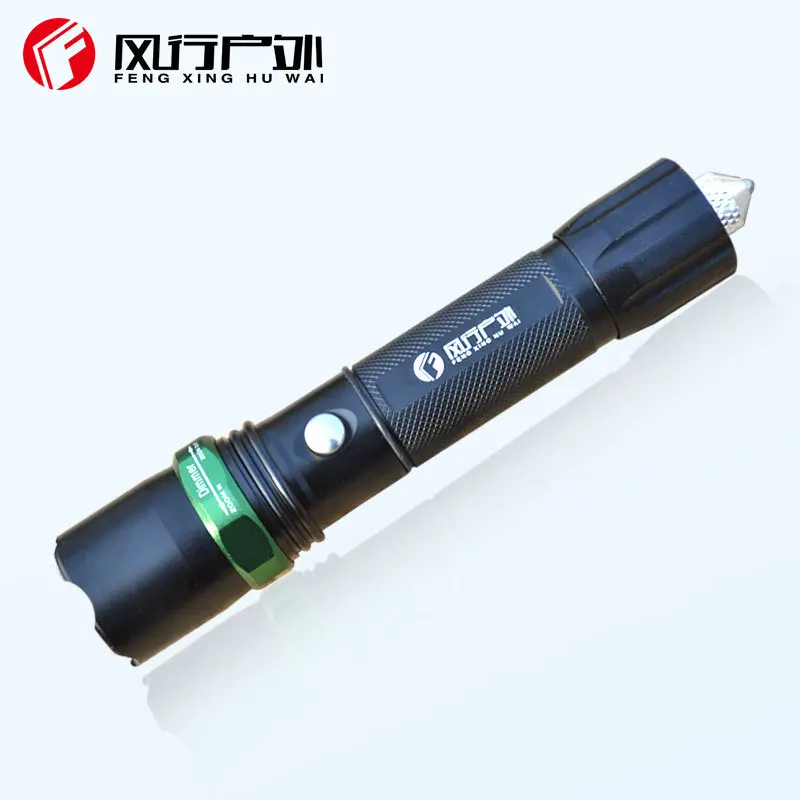 3 Modes outdoor LED Flashlight led light Torch Zoom Lamp 2000 Lumen Zoomable Q5 with Life Hammer | Лампы и освещение