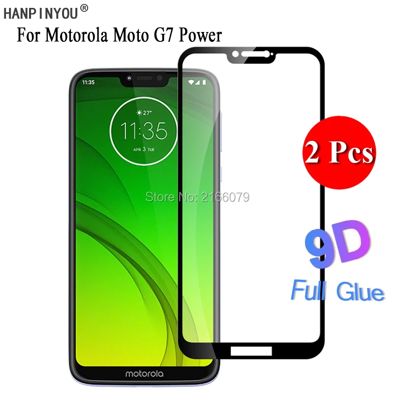 

2 Pcs/Lot For Motorola Moto G7 Power G7Power 6.2" 5D 6D 9D Full Cover Glue Screen Protector Tempered Glass Protective Film Guard