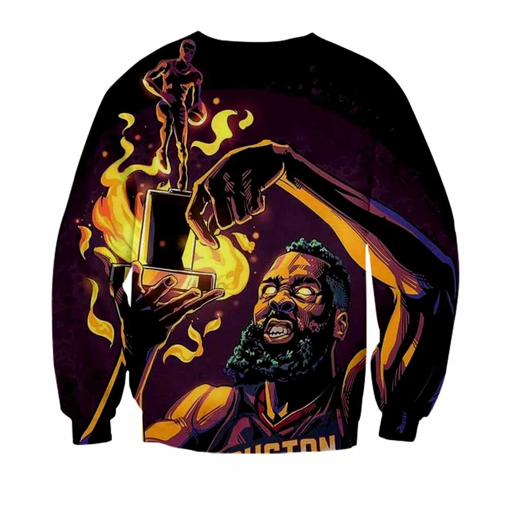 USA LOS Basketball Star Jersey Sweatshirt hoodie Mens 3D Women Hip Hop Tracksuits Streetwear Men Tops Male Sweatshirts Clothes | Мужская