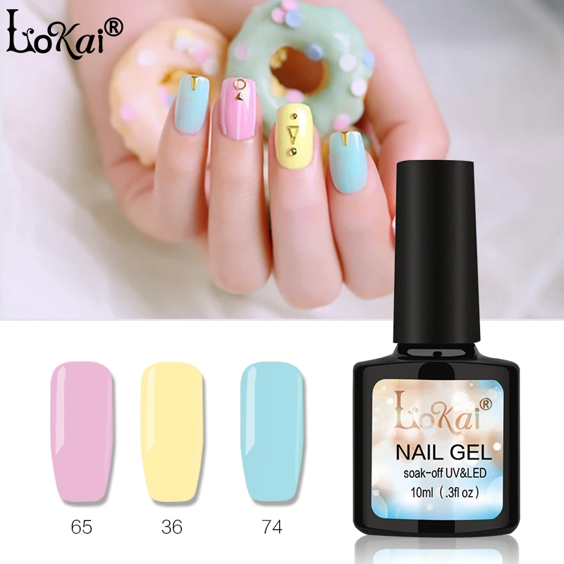 Гель лак Lokai для ногтей Базовый дизайна праймер маникюра 90 цветов 10 мл|primer for nails|gel