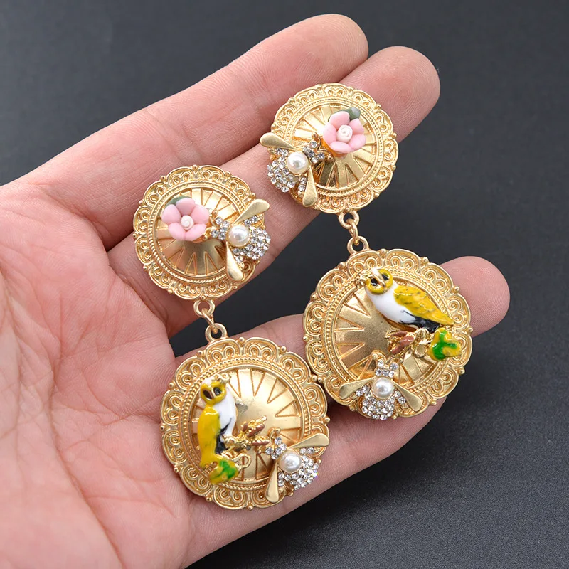 Роскошные изысканные висячие серьги с жемчугом в стиле барокко люстры для женщин