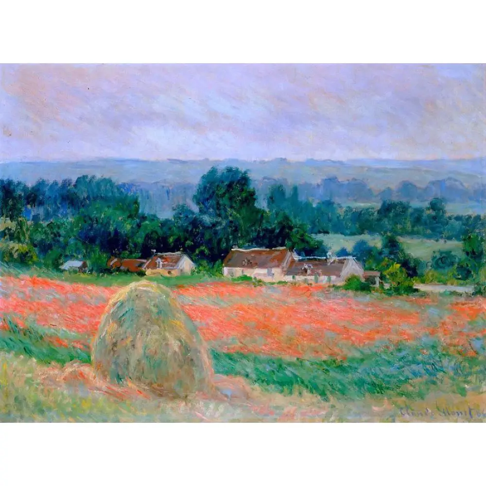 Высокое качество искусство ландшафты стог сена на Giverny воспроизведение холста
