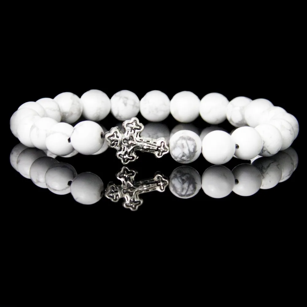 Натуральный тигровый глаз Белый Howlite Лава камень черный оникс Матовый серая