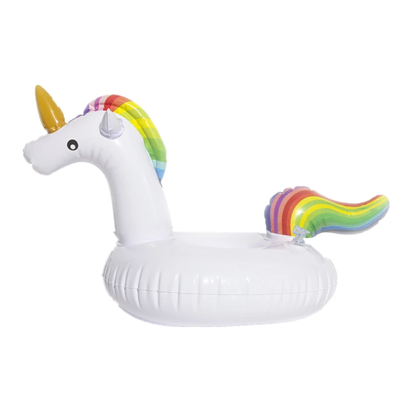 1pcs unicorn 1 шт. Надувной Держатель Для банки единорог; Фламинго держатель для напитков плавательный бассейн игрушка вечерние украшения подставки под стаканы - Цвет: 1pcs unicorn