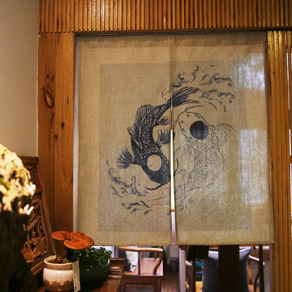 Дверная занавеска в стиле фэн шуй|bedroom door curtains|japanese curtainjapanese style curtain |