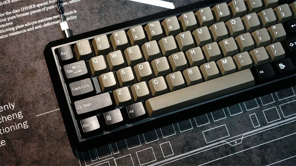 KBDfans 5 градусов 60% Клавиатура Алюминиевый Чехол gh60 чехол подходит gh60 покер dz60 xd60